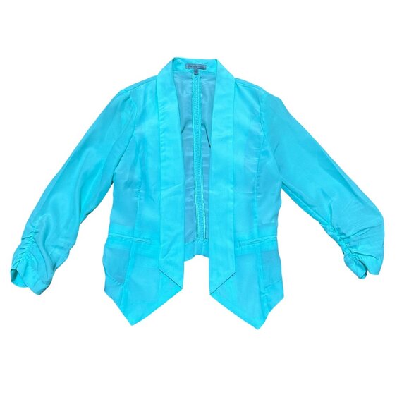 Charlotte Russe Jackets & Blazers - Charlotte Russe - Women's Light Mint Green/Blue Open Front Blazer - Size S